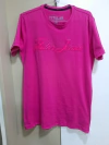 Camiseta Titular Jeans Logo Grande Rosa 13579.111RS