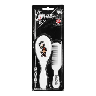 Kit de Cabelo para Bebê Vasco Lolly - Branco e Preto 7054-01-VAS
