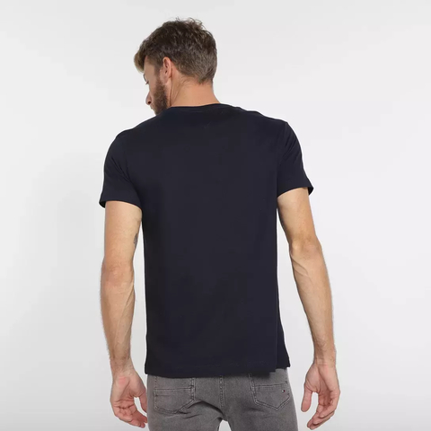 Camiseta Tommy Hilfiger Masculina Essential Organic Cotton Preta thmw0mw27120thdbs - comprar online