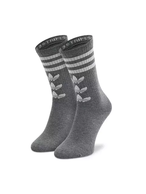 Kit 2 Pares de Meias Adidas Originals Trefoil Crew Cano Longo HC9526 - Kevin Sports