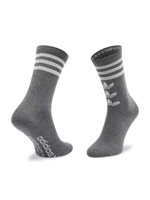 Kit 2 Pares de Meias Adidas Originals Trefoil Crew Cano Longo HC9526 - loja online