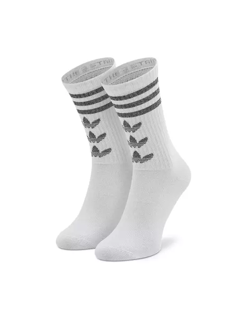 Kit 2 Pares de Meias Adidas Originals Trefoil Crew Cano Longo HC9526 - comprar online