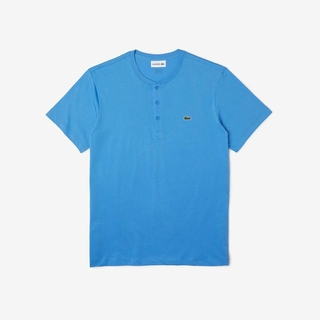 Camiseta Original Lacoste Algodão Pima Azul TH0884-23
