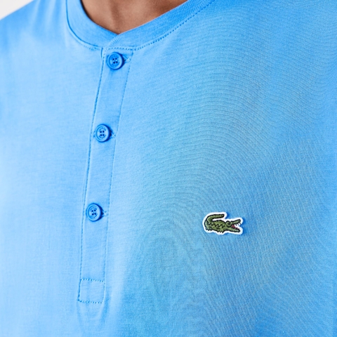 Camiseta Original Lacoste Algodão Pima Azul TH0884-23 - comprar online