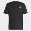 Camiseta Essentials Pequeno Logo Bordado - Preto adidas IC9282 - Kevin Sports