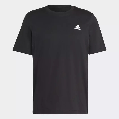 Camiseta Essentials Pequeno Logo Bordado - Preto adidas IC9282 - Kevin Sports