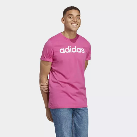 Camiseta Essentials Linear Embroidered Logo - Adidas IC9283 na internet