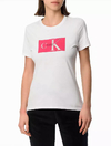 Blusa Feminina Slim Estampa Fresh Logo Branca Calvin Klein Jeans - Blusa Feminina - CF2OC01BC175-0900