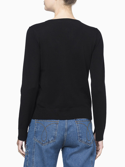 Blusa Tricot Calvin Klein Manga Longa Básica - CF3OF04WR997-0987 na internet