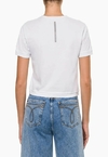 Camiseta Calvin Klein Feminina Branca Logo Aplic - CF3PC01BC816-0900 na internet