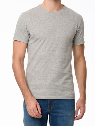 Camiseta Em Mescla. - Cinza. - Calvin Klein CM0PS01TC145