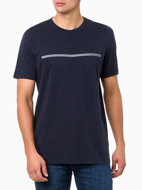 camiseta MC CKJ Masc Palito Marinho CKJM102-0598