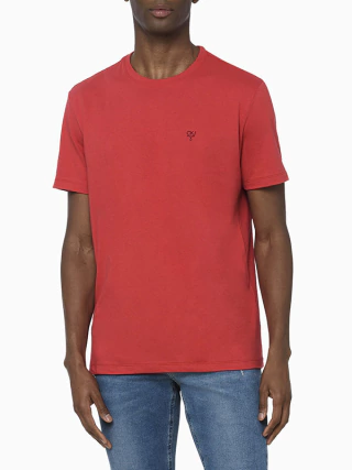 Camiseta MC CKJ Masc Ômega Peito Vermelha - CKJM107D-0395