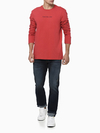 Camisa Calvin Klein Manga Longa Vermelha - CKJM110D-0395 - comprar online