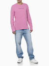 Camiseta Calvin Klein Manga Longa Masc Logo Rosa - CKJM110D-0401 na internet