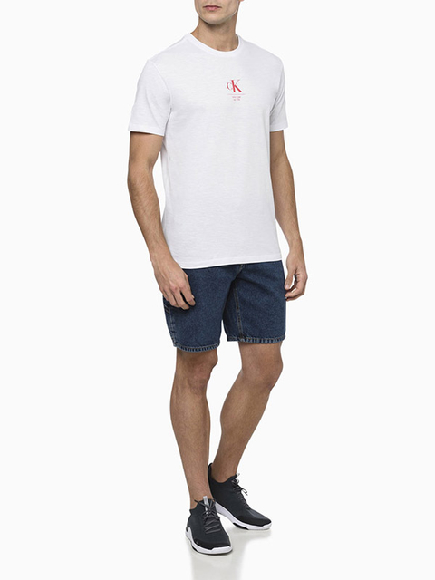 Camiseta Calvin Klein Masculina CK New York Branca - CKJM111D-0900 na internet