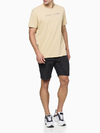 Camiseta Calvin Klein Masculina Established Text Caqui Claro - CM3OC01TC851-0712 na internet