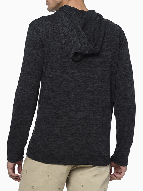 Camiseta Calvin Klein Manga Longa Hoodie Logo CK Flamê - CM3OC01TL823-0987 - comprar online