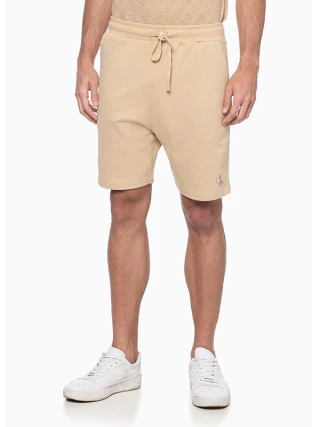 Bermuda Calvin Klein Masculina Logo CK Reissue Gel Caqui Claro - CM3OC13BM331-0712