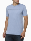 Camiseta Calvin Klein Manga Curta Sustainable Palito Azul - CM3OS01TC793-0585