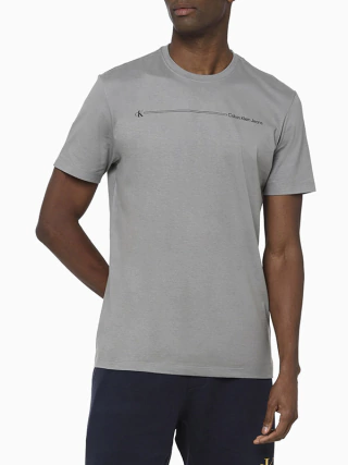 Camiseta Calvin Klein Manga Curta Sustainable Palito Chumbo - CM3OS01TC793-0984