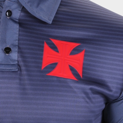 Camisa Polo Vasco da Gama Supporter 1898 Kappa Masculina - Azul Escuro KVA211805044 na internet