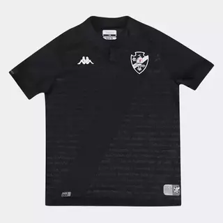 Camisa Vasco Infantil III 24/25 s/n° Kombat Jogador Kappa - Preto EKVA212083 - comprar online