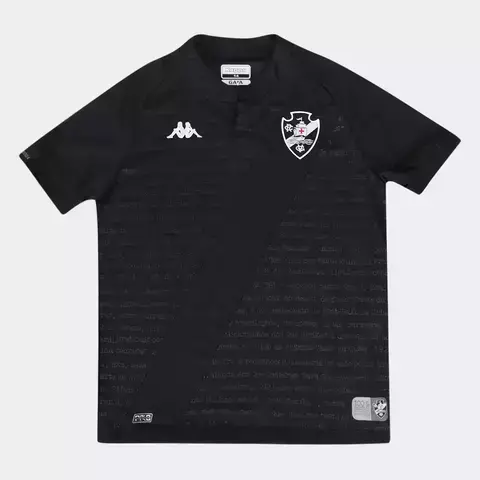 Camisa Vasco Infantil III 24/25 s/n° Kombat Jogador Kappa - Preto EKVA212083 - comprar online
