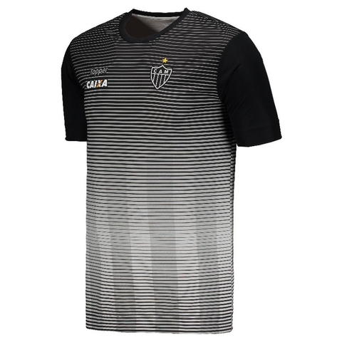 Camisa Topper Atlético Mineiro Concentração 2017 - Cinza - 4200232-324 - comprar online