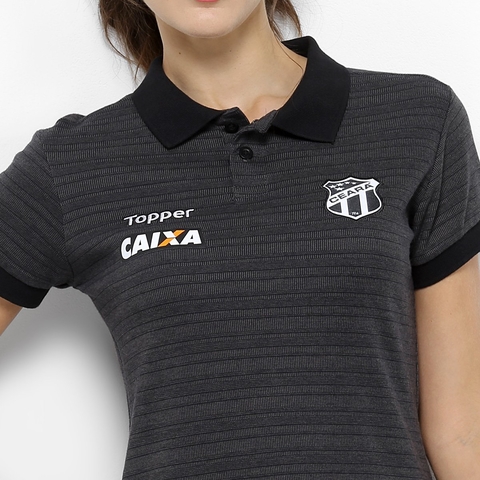 Camisa Polo Ceará Viagem 2018 Topper Feminina - 4202142-090 - Kevin Sports