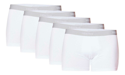 Kit 5 Cuecas Boxer Com Elástico Personalizado - Branco 77QUN0AEN