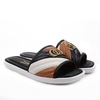 Slide Listrado. - Preto & Bege. - Vizzano 6439-103
