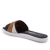 Slide Listrado. - Preto & Bege. - Vizzano 6439-103 - Kevin Sports