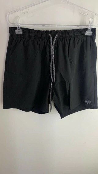Short Elastico Liso Black Preto - 123627.021