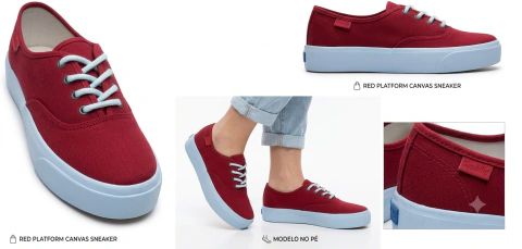 Tênis Feminino Colcci Casual Gravis Vermelho Lona Original - 389425-8