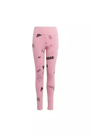 Legging Estampada Infantil Brand Love Adidas IA1568