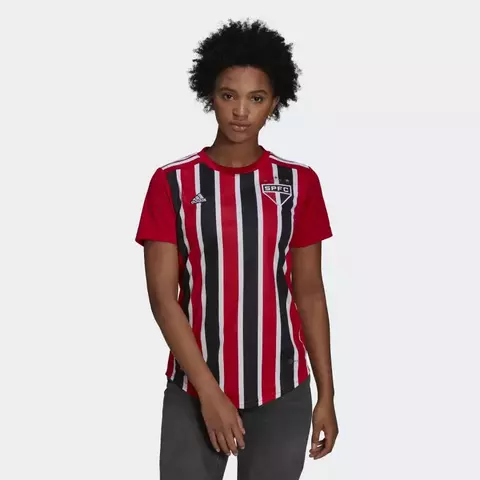 Camisa 2 São Paulo FC 22/23 Feminina - Vermelho adidas HK3041