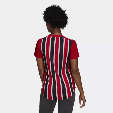 Camisa 2 São Paulo FC 22/23 Feminina - Vermelho adidas HK3041 - comprar online