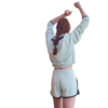 Shorts French Terry Cintura Alta HY5524 na internet