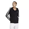 Blusa Capuz Zíper Regular Essentials 3-Stripes - Adidas IC8769