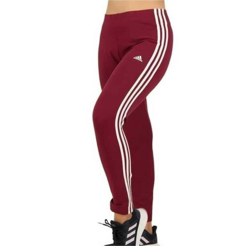 Calça Legging Adidas Essentials 3 - Vinho IC9903