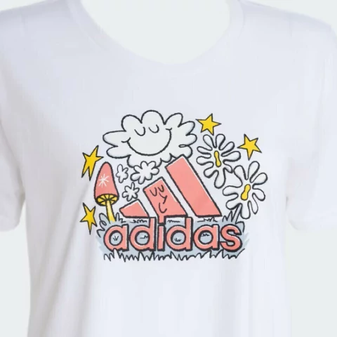 Camiseta feminina Amplifier Tee Doodle Fill IN7951 - Kevin Sports