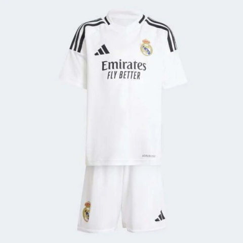 Mini Kit Infantil Original Adidas Real Madrid 24/25 c/ Meião - IT5175