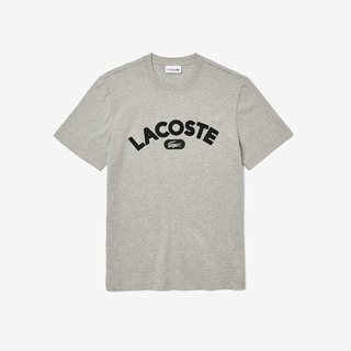Camiseta Original Lacoste Gola Careca Cinza TH1364-23