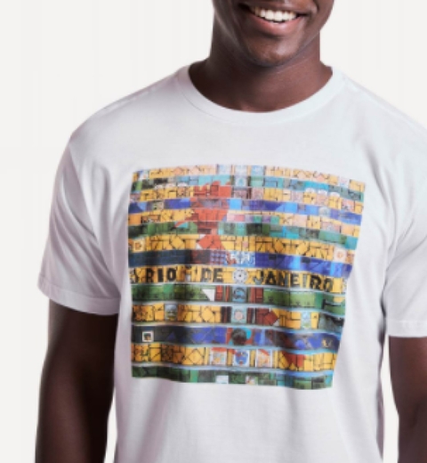 Camiseta Estampada Reserva Azulejos Branca 0062080-014 - comprar online