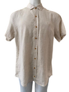 Camisa Manga Curta Lehua Classica Linho Natural - 1300