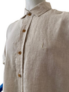 Camisa Manga Curta Lehua Classica Linho Natural - 1300 - comprar online