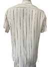 Camisa Manga Curta Lehua Listrado Irregular - Preto/Branco - 1308 na internet