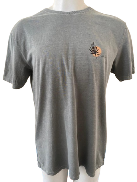 Camiseta Lehua Folha Abstrata Verde Salvia - 1214