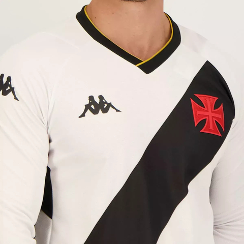 Camisa Kappa Vasco II 2023 Manga Longa EKVA211983 na internet